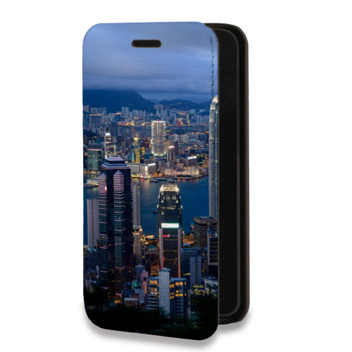 Дизайнерский горизонтальный чехол-книжка для Nokia X10 Гонконг