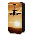 Дизайнерский горизонтальный чехол-книжка для Iphone 13 Pro Max самолеты