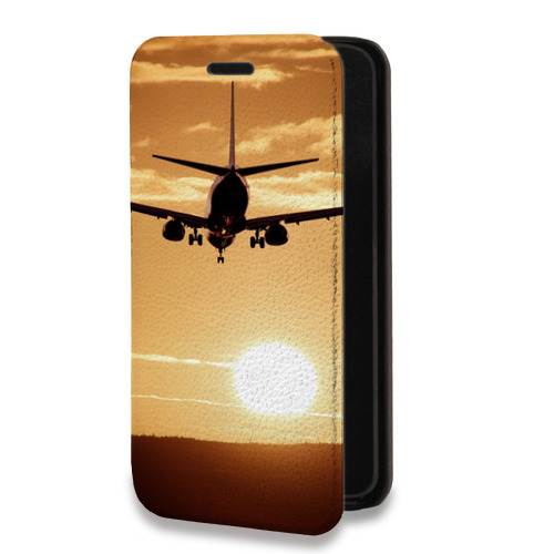 Дизайнерский горизонтальный чехол-книжка для Iphone Xr самолеты