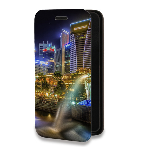 Дизайнерский горизонтальный чехол-книжка для Nokia 7 Сингапур