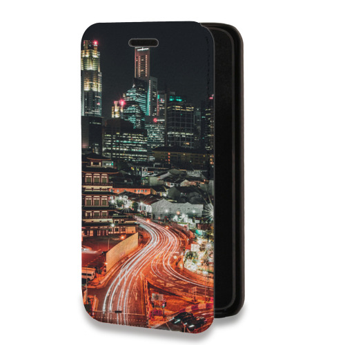 Дизайнерский горизонтальный чехол-книжка для Huawei Honor 8X Max Сингапур