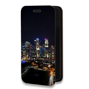 Дизайнерский горизонтальный чехол-книжка для Huawei P20 Сингапур (на заказ)