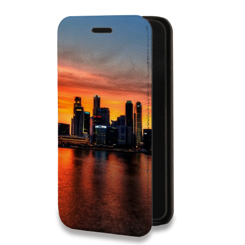 Дизайнерский горизонтальный чехол-книжка для Iphone 13 Pro Max Сингапур