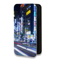 Дизайнерский горизонтальный чехол-книжка для Samsung Galaxy A32 Токио