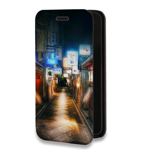 Дизайнерский горизонтальный чехол-книжка для Samsung Galaxy A72 Токио