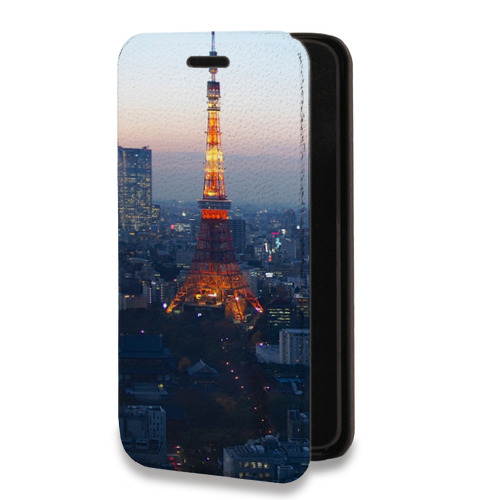 Дизайнерский горизонтальный чехол-книжка для Iphone 11 Токио