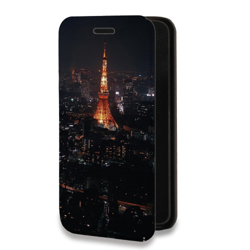 Дизайнерский горизонтальный чехол-книжка для Samsung Galaxy A32 Токио