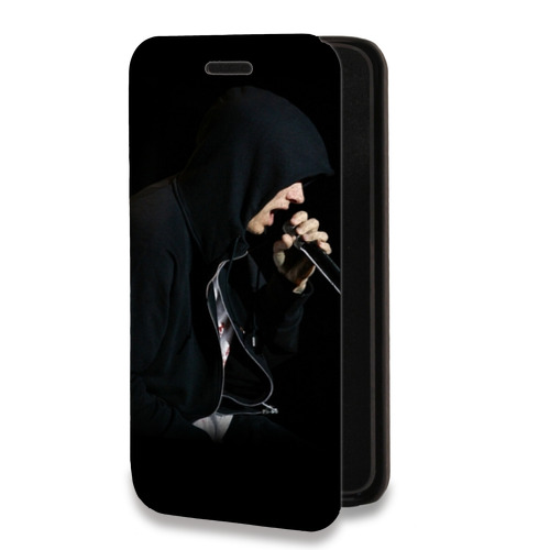 Дизайнерский горизонтальный чехол-книжка для Huawei Honor 10i Eminem