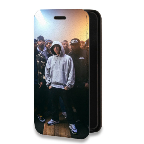 Дизайнерский горизонтальный чехол-книжка для Iphone 12 Pro Eminem