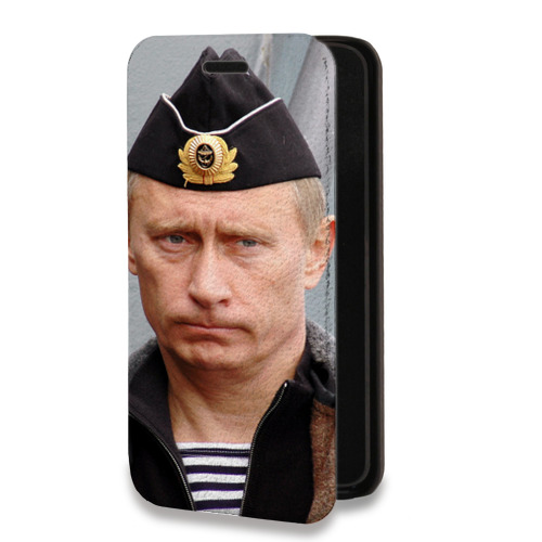 Дизайнерский горизонтальный чехол-книжка для Samsung Galaxy S10 В.В.Путин