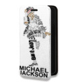 Дизайнерский горизонтальный чехол-книжка для Samsung Galaxy S20 FE Майкл Джексон