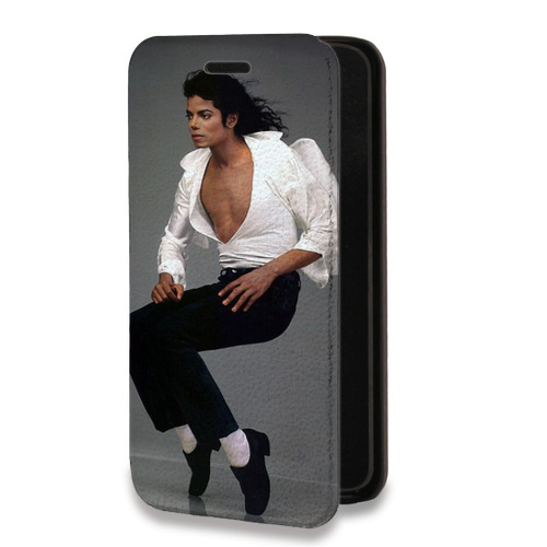 Дизайнерский горизонтальный чехол-книжка для Realme 6 Pro Майкл Джексон