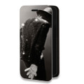 Дизайнерский горизонтальный чехол-книжка для Iphone 7 Plus / 8 Plus Майкл Джексон