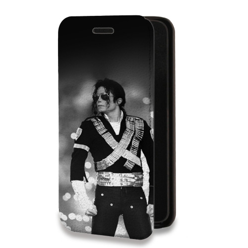 Дизайнерский горизонтальный чехол-книжка для Huawei Honor 8X Max Майкл Джексон