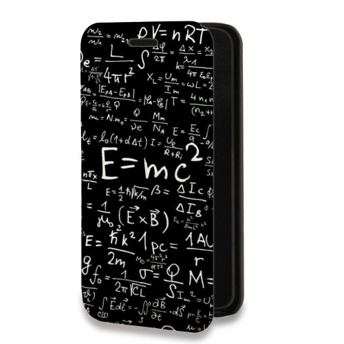 Дизайнерский горизонтальный чехол-книжка для Iphone 7 Альберт Эйнштейн