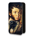 Дизайнерский горизонтальный чехол-книжка для Samsung Galaxy A73 5G Пушкин