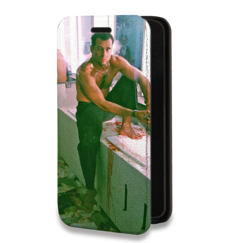 Дизайнерский горизонтальный чехол-книжка для ASUS ZenFone 6 ZS630KL Bruce willis
