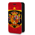 Дизайнерский горизонтальный чехол-книжка для Iphone 12 Pro Max флаг Испании