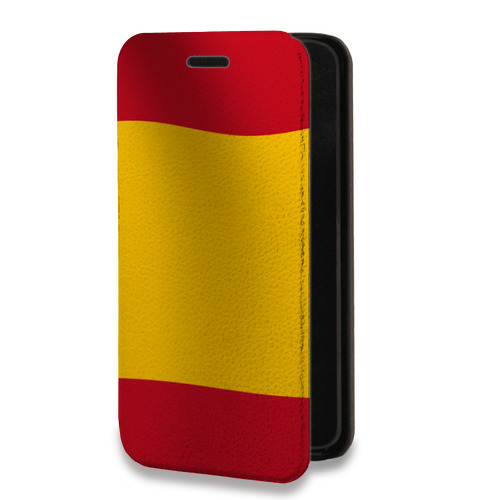 Дизайнерский горизонтальный чехол-книжка для Iphone 7 Plus / 8 Plus флаг Испании