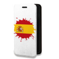 Дизайнерский горизонтальный чехол-книжка для Iphone 7 Plus / 8 Plus флаг Испании