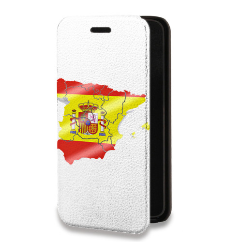 Дизайнерский горизонтальный чехол-книжка для Iphone 7 флаг Испании