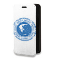 Дизайнерский горизонтальный чехол-книжка для Iphone 7 Plus / 8 Plus флаг греции