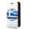Дизайнерский горизонтальный чехол-книжка для Tecno Spark 8C флаг греции