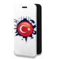 Дизайнерский горизонтальный чехол-книжка для Huawei Y6p Флаг Турции