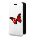 Дизайнерский горизонтальный чехол-книжка для Nokia 3.4 Флаг Турции