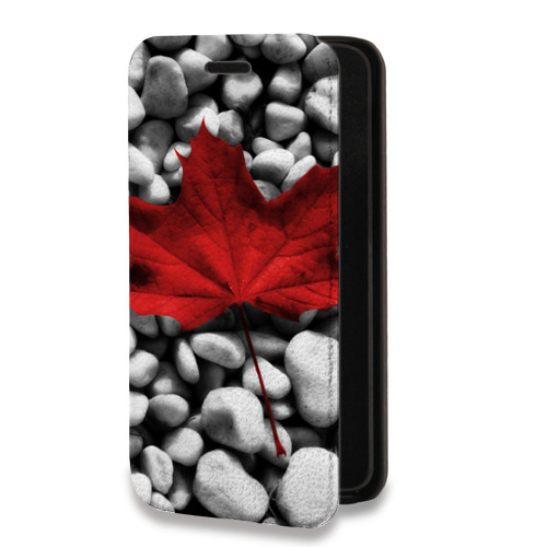 Дизайнерский горизонтальный чехол-книжка для Realme 6 Pro флаг Канады