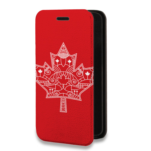 Дизайнерский горизонтальный чехол-книжка для ZUK Edge Флаг Канады