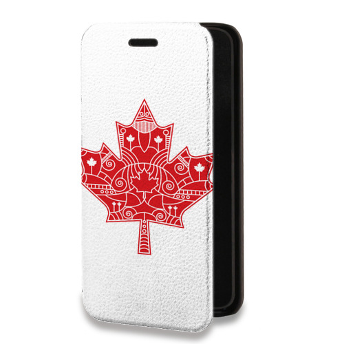 Дизайнерский горизонтальный чехол-книжка для Meizu 16th Plus Флаг Канады