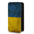 Дизайнерский горизонтальный чехол-книжка для Huawei Honor Note 8 флаг Украины