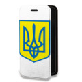 Дизайнерский горизонтальный чехол-книжка для Iphone 14 Plus Флаг Украины