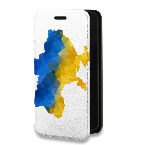 Дизайнерский горизонтальный чехол-книжка для Nokia 3.4 Флаг Украины