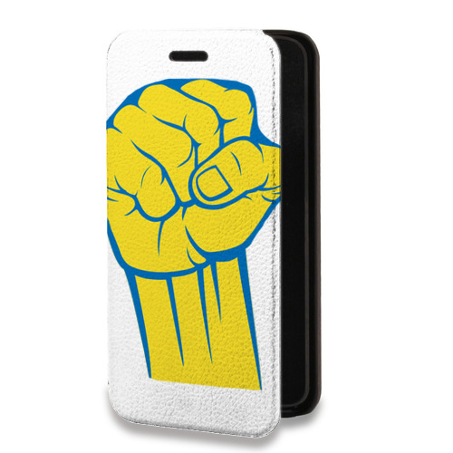 Дизайнерский горизонтальный чехол-книжка для ASUS ZenFone 8 Flip Флаг Украины
