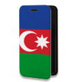 Дизайнерский горизонтальный чехол-книжка для Xiaomi Redmi 10 Флаг Азербайджана
