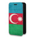 Дизайнерский горизонтальный чехол-книжка для Alcatel One Touch Idol 2 mini Флаг Азербайджана