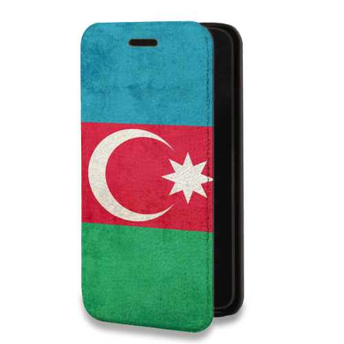 Дизайнерский горизонтальный чехол-книжка для Samsung Galaxy A73 5G Флаг Азербайджана