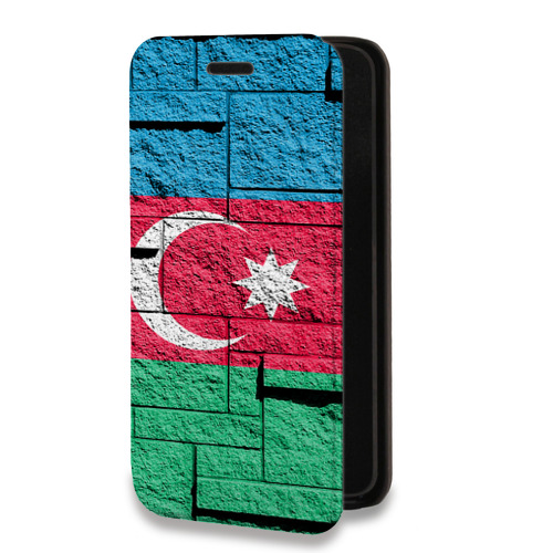Дизайнерский горизонтальный чехол-книжка для Huawei P40 Pro Флаг Азербайджана