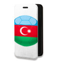 Дизайнерский горизонтальный чехол-книжка для Realme Narzo 30 5G Флаг Азербайджана