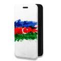 Дизайнерский горизонтальный чехол-книжка для Huawei Y5p Флаг Азербайджана