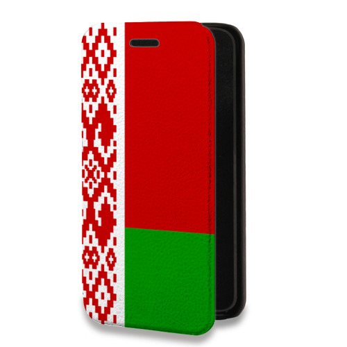 Дизайнерский горизонтальный чехол-книжка для Xiaomi RedMi 9A Флаг Белоруссии