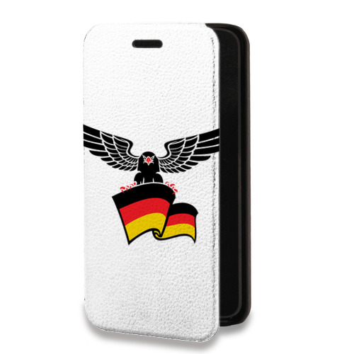 Дизайнерский горизонтальный чехол-книжка для Samsung Galaxy A32 Флаг Германии
