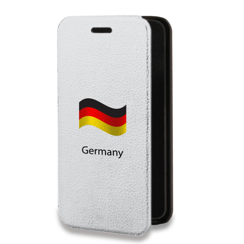 Дизайнерский горизонтальный чехол-книжка для Tecno Spark 8C Флаг Германии