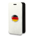 Дизайнерский горизонтальный чехол-книжка для Samsung Galaxy A32 Флаг Германии