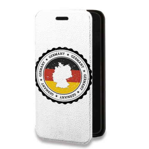 Дизайнерский горизонтальный чехол-книжка для Tecno Spark 8C Флаг Германии
