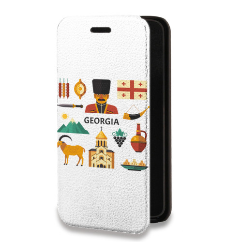 Дизайнерский горизонтальный чехол-книжка для Xiaomi Mi 11 Грузия
