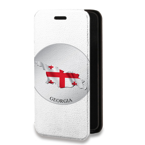 Дизайнерский горизонтальный чехол-книжка для Iphone 14 Pro Max Грузия