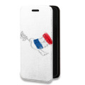 Дизайнерский горизонтальный чехол-книжка для Realme C35 Флаг Франции